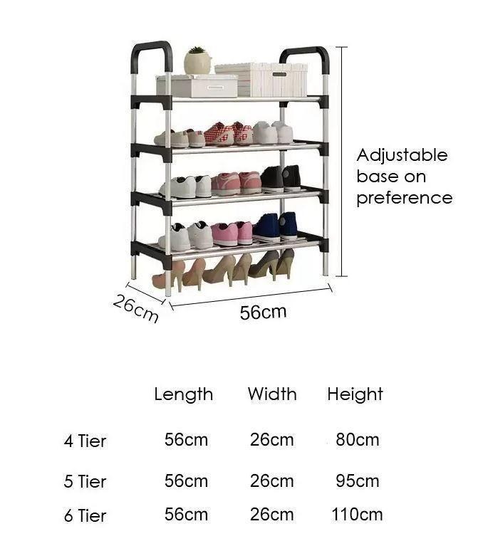Indoor Outdoor Steel Shoe Shelves Rack, Furniture & Home Living