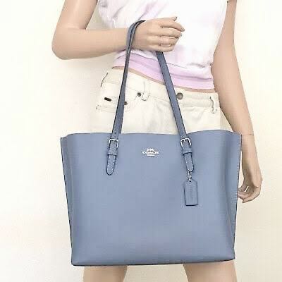 coach mollie tote blue