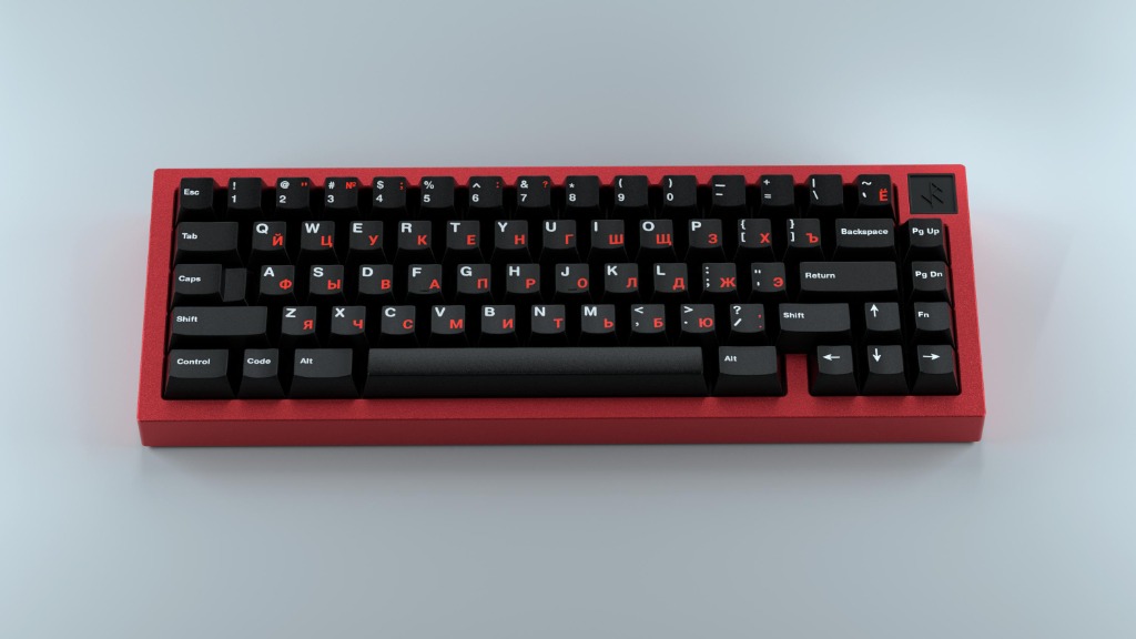 Smith+Rune Iron165 Red 自作キーボード-