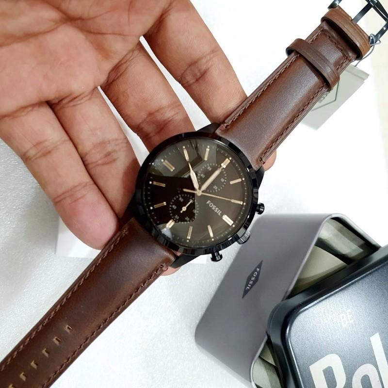 Jam Tangan Pria Townsman Brown Leather 