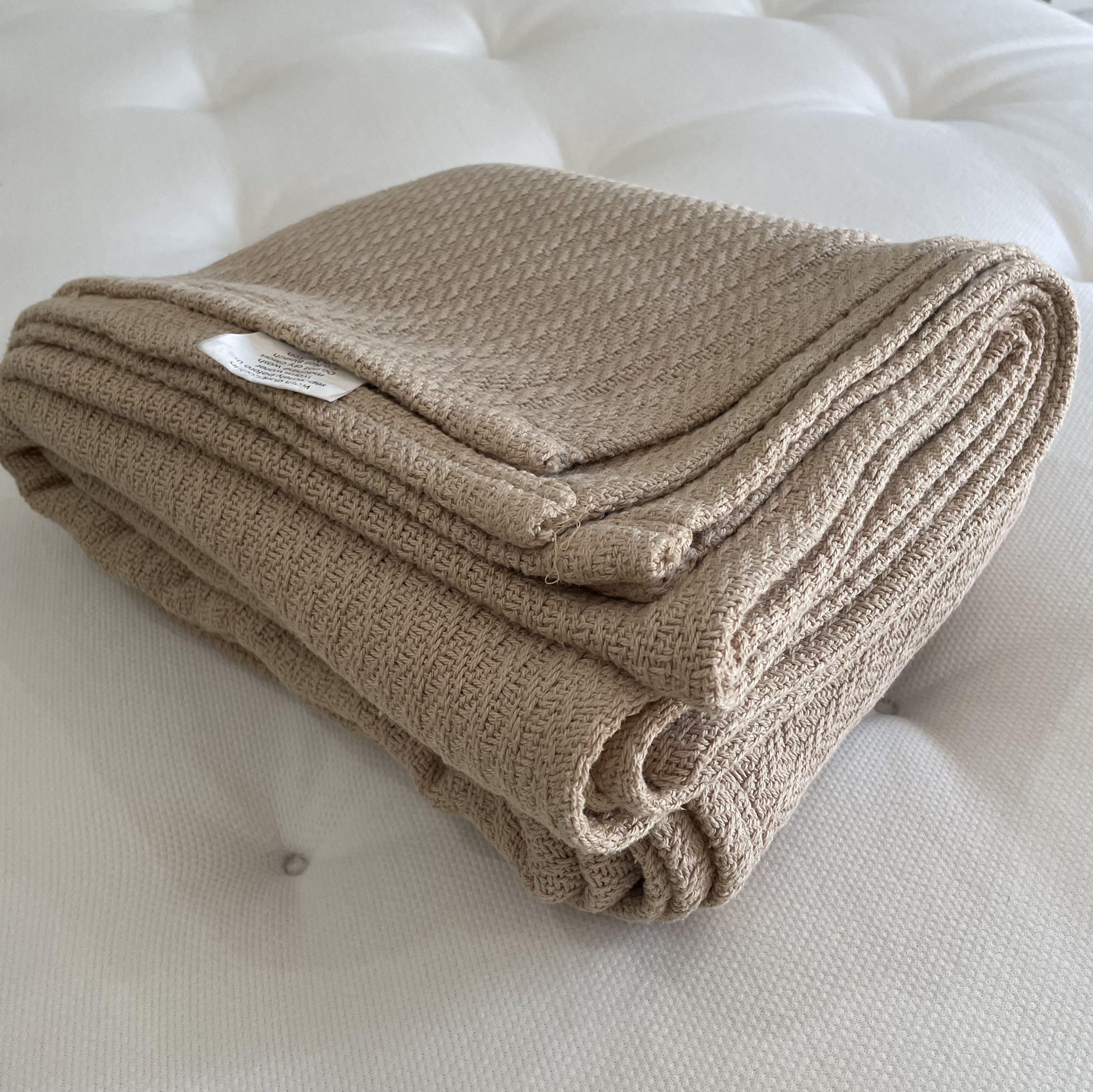 Jean perry knitted thermal blanket, Furniture & Home Living, Home Decor