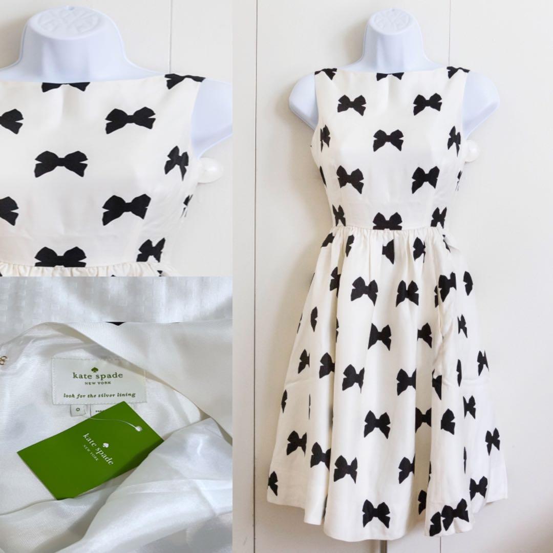 Black Bow Back Dress by kate spade new york for $55