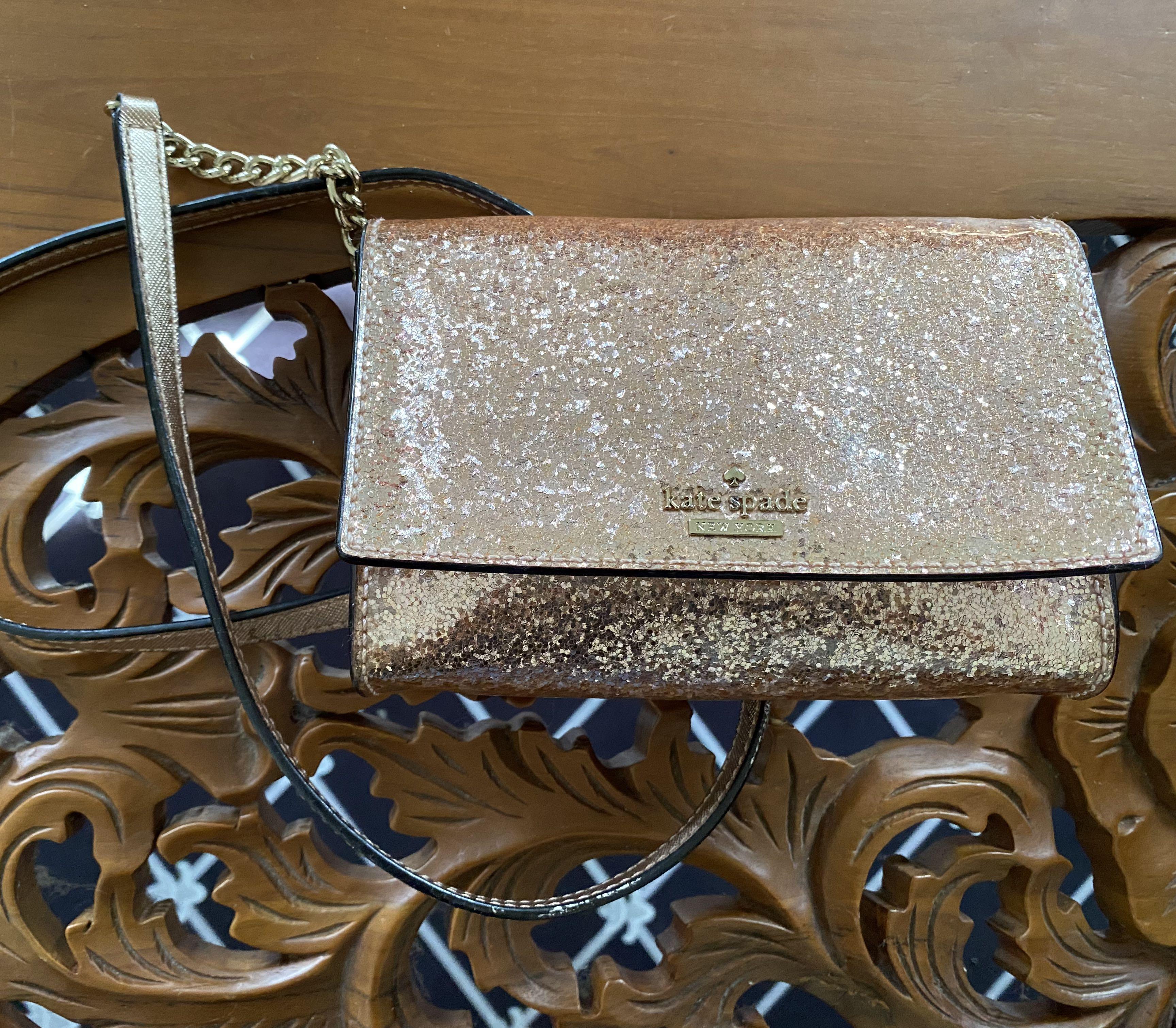Kate Spade Glitter Bag Luxury Bags Wallets on Carousell