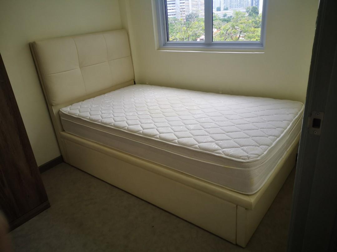 King koil storage bed, Furniture & Home Living, Furniture, Bed Frames