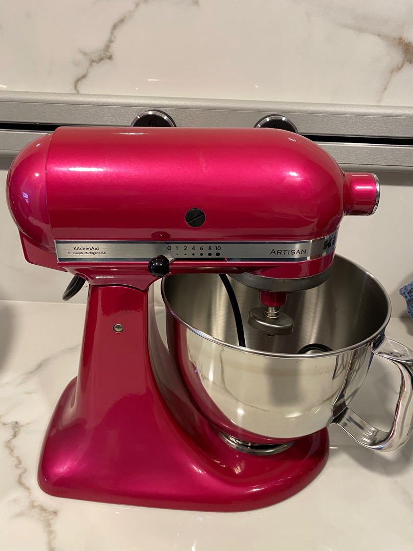 [SG model] Kitchenaid 4.8L Mixer (Cranberry) 5KSM150, TV & Home