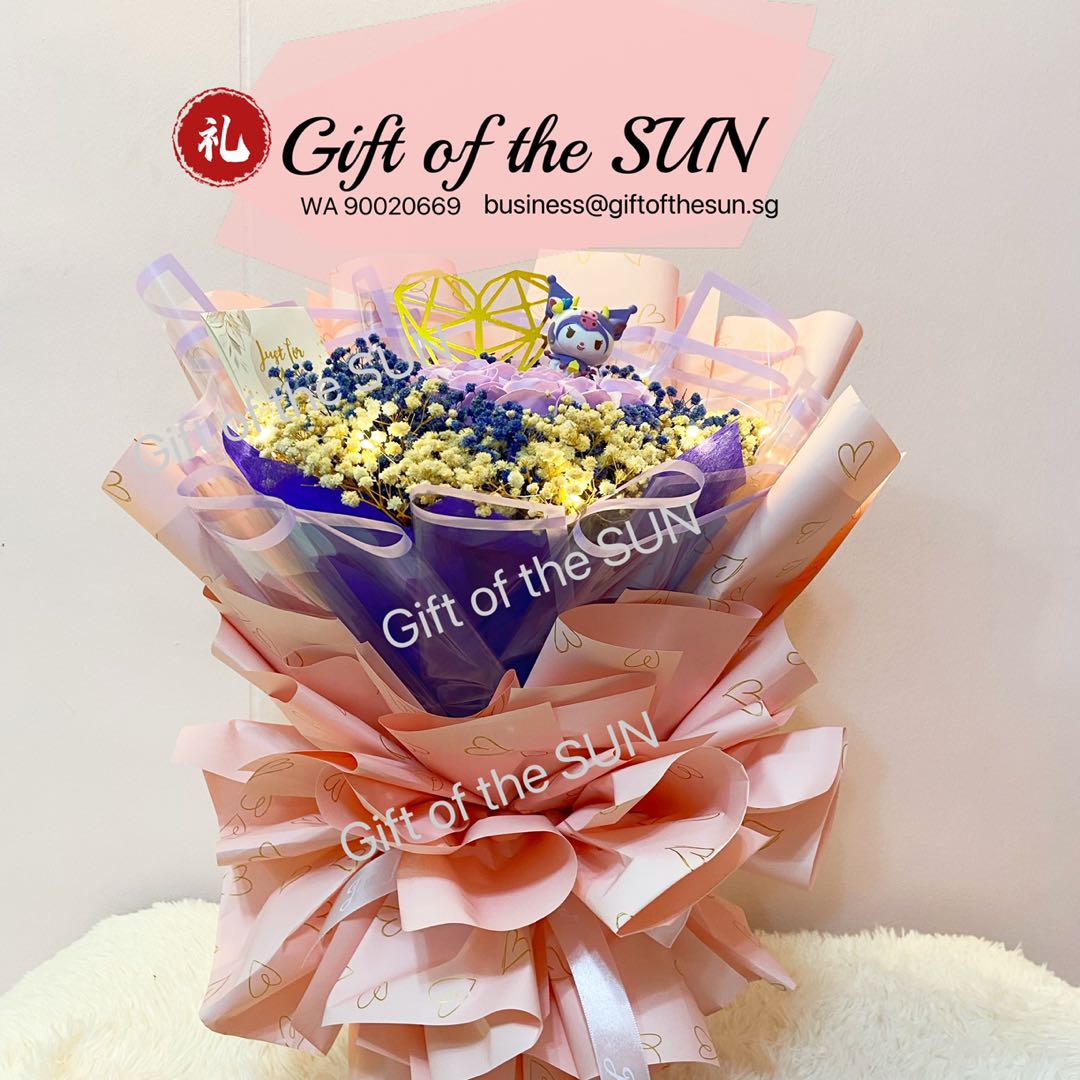 Kuromi Flower Bouquet / Birthday Flower / Anniversary / Sanrio