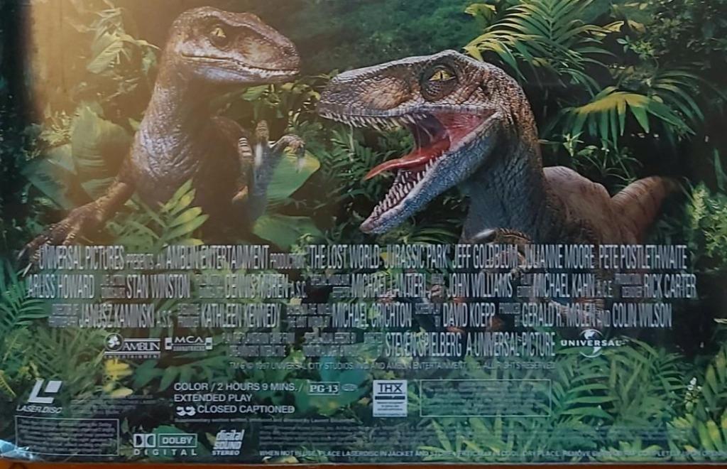 LD Laser Disc) Jurassic Park The Lost World 侏羅紀公園迷失世界