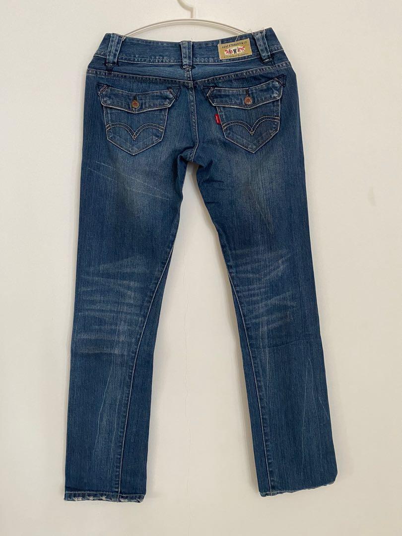 LEVI'S BOOTCUT LOWRISE JEANS, Fesyen 