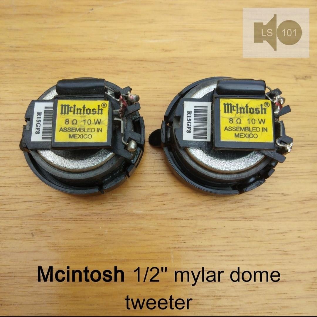 McIntosh tweeter 1/2" Mylar dome speaker, Audio, Soundbars, Speakers