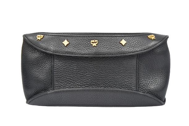 Mcm black leather purse online
