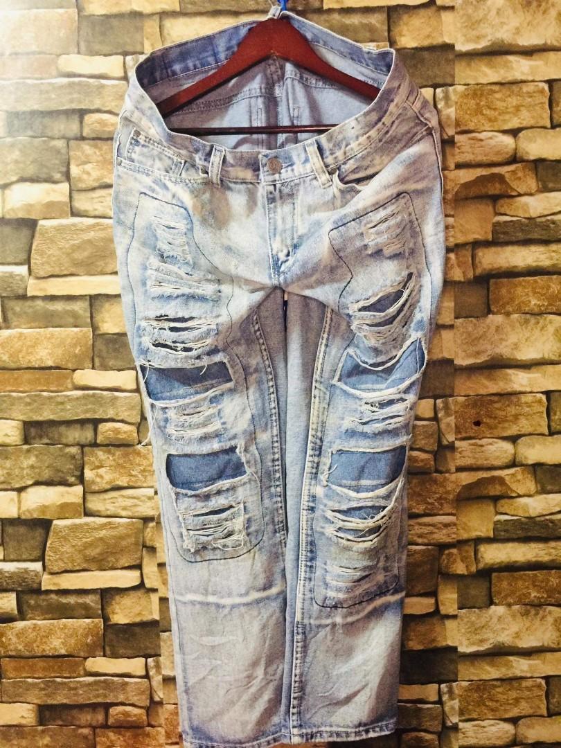 Mecca Tattered Jeans for Men, Men's 