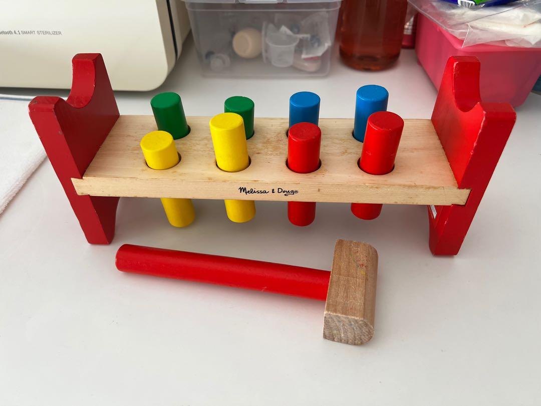 Melissa and doug peg and hammer clearance