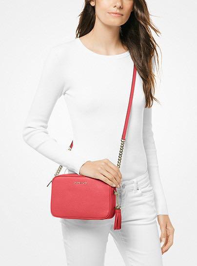 Michael kors ginny shop medium pebbled leather crossbody