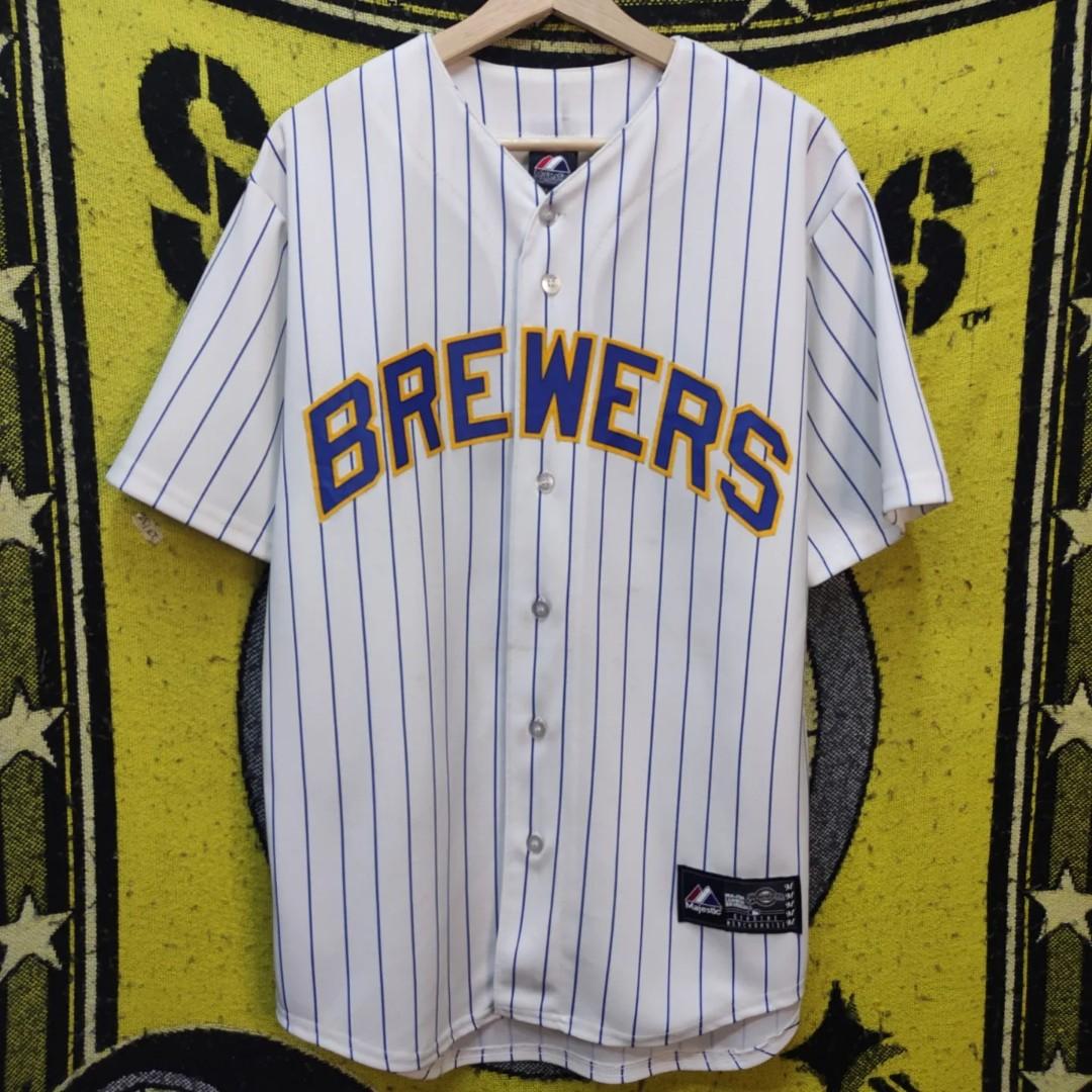 Brewers 2025 pinstripe jersey