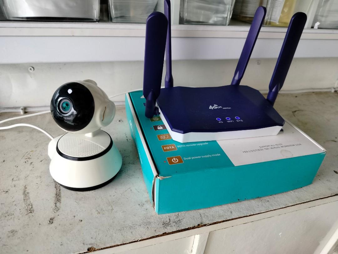 Modem wifi unlimited hospot 4g 300mbps with cctv, Computers & Tech, Parts & Accessories