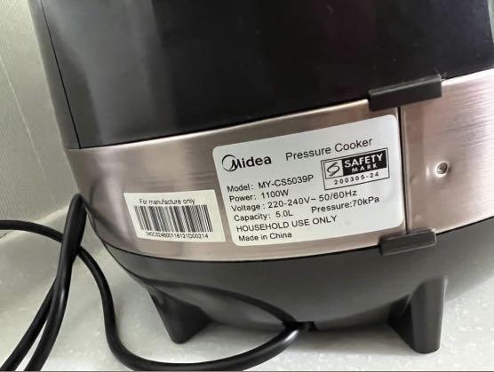 Multi Cooker Pressure Cooker MIDEA MYCS5039P 5L