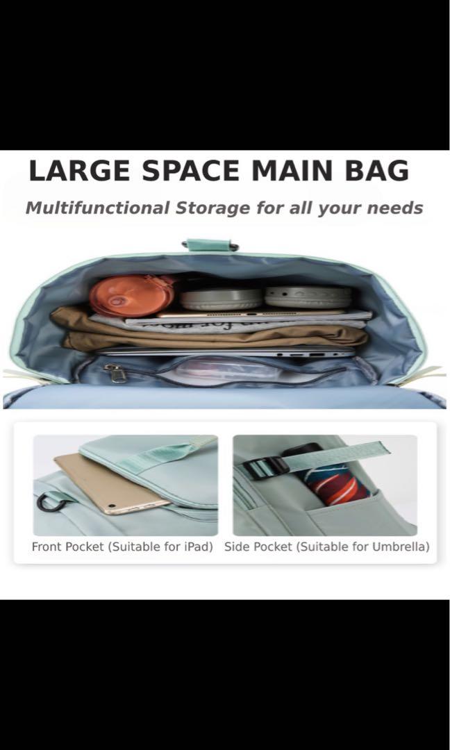 Multi functional Travel Backpack Large Capacity Gym Bag Daily Sport with Individual Shoe Pocket for Men and Women