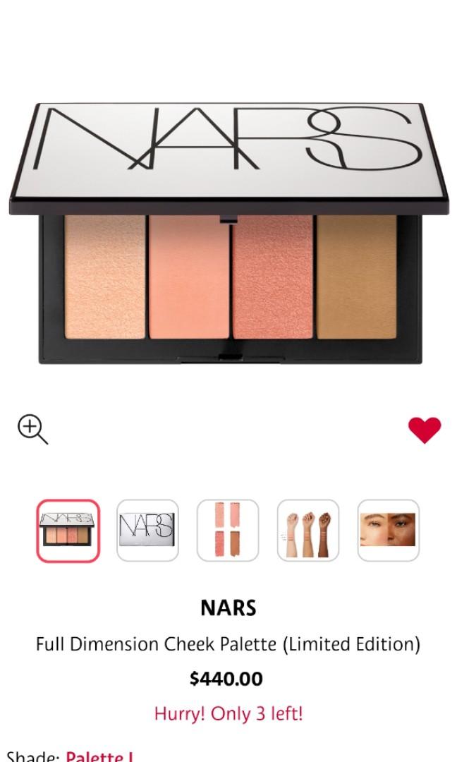 Nars Full Dimension Cheek Palette Nars full dimension cheek palette, 美容&化妝品, 健康及美容 - 皮膚護理, 化妝品 - Carousell