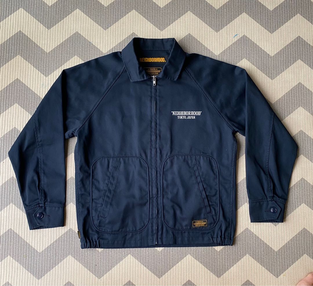 NEIGHBORHOOD Navy Blue Canvas Jacket 