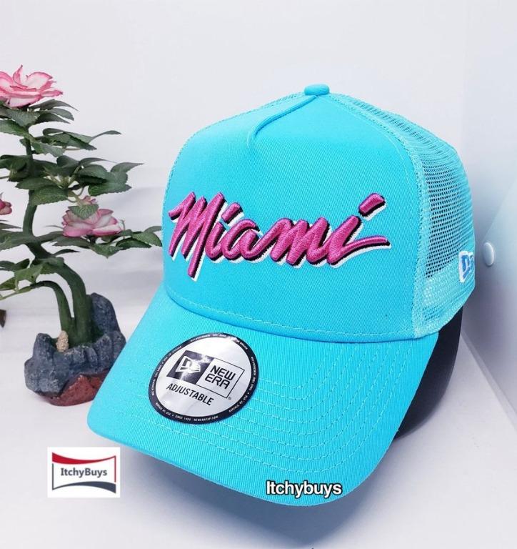 Miami Heat New Era Vice City 59FIFTY Fitted Hat - Black/Teal