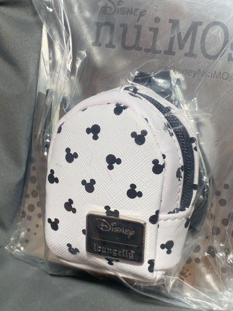 購自美國迪士尼全新品nuiMos 白色米奇背包backpack（不包括公仔