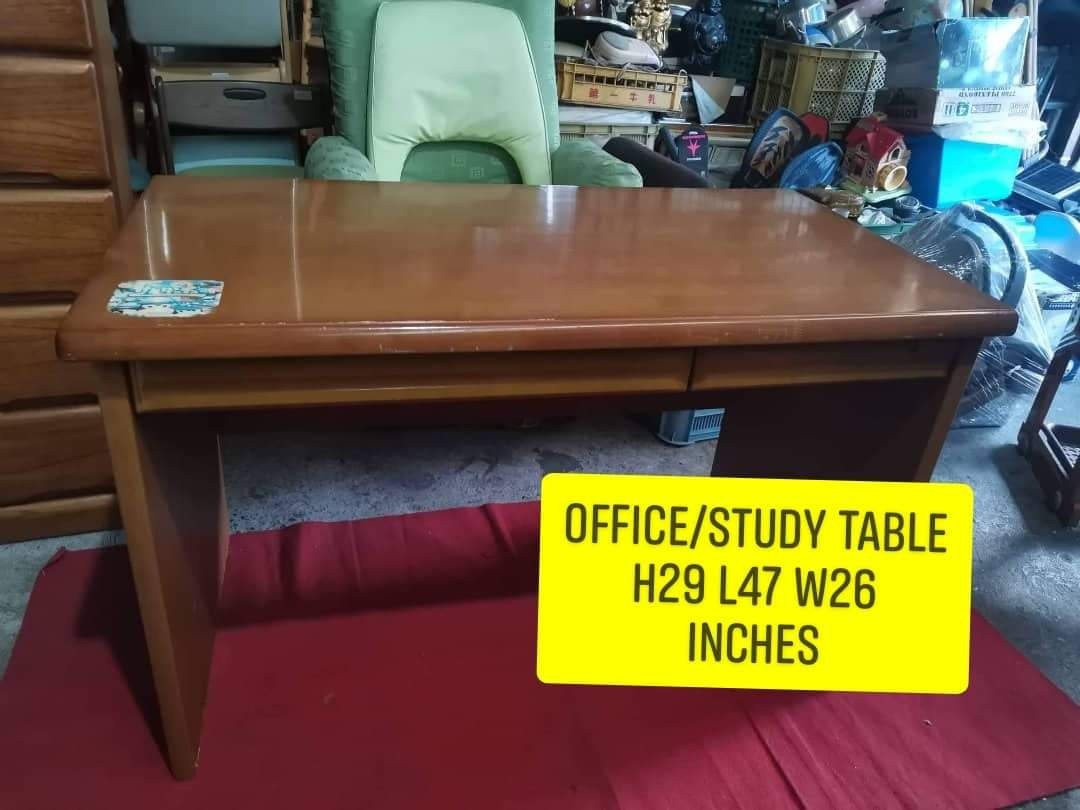 Office study table, Furniture & Home Living, Furniture, Tables & Sets