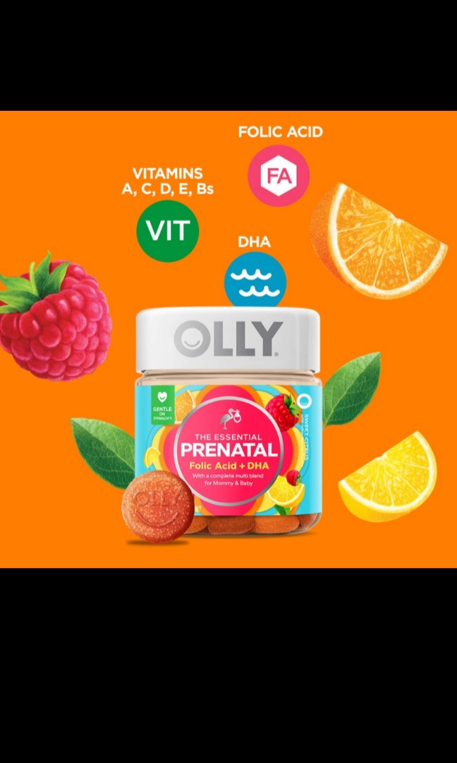 OLLY The Essential Prenatal Gummy Multivitamins, Health & Nutrition, Health Supplements
