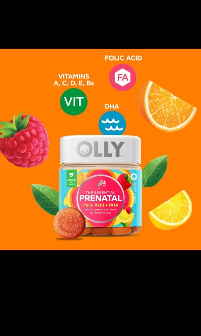 OLLY The Essential Prenatal Gummy Multivitamins, Health & Nutrition
