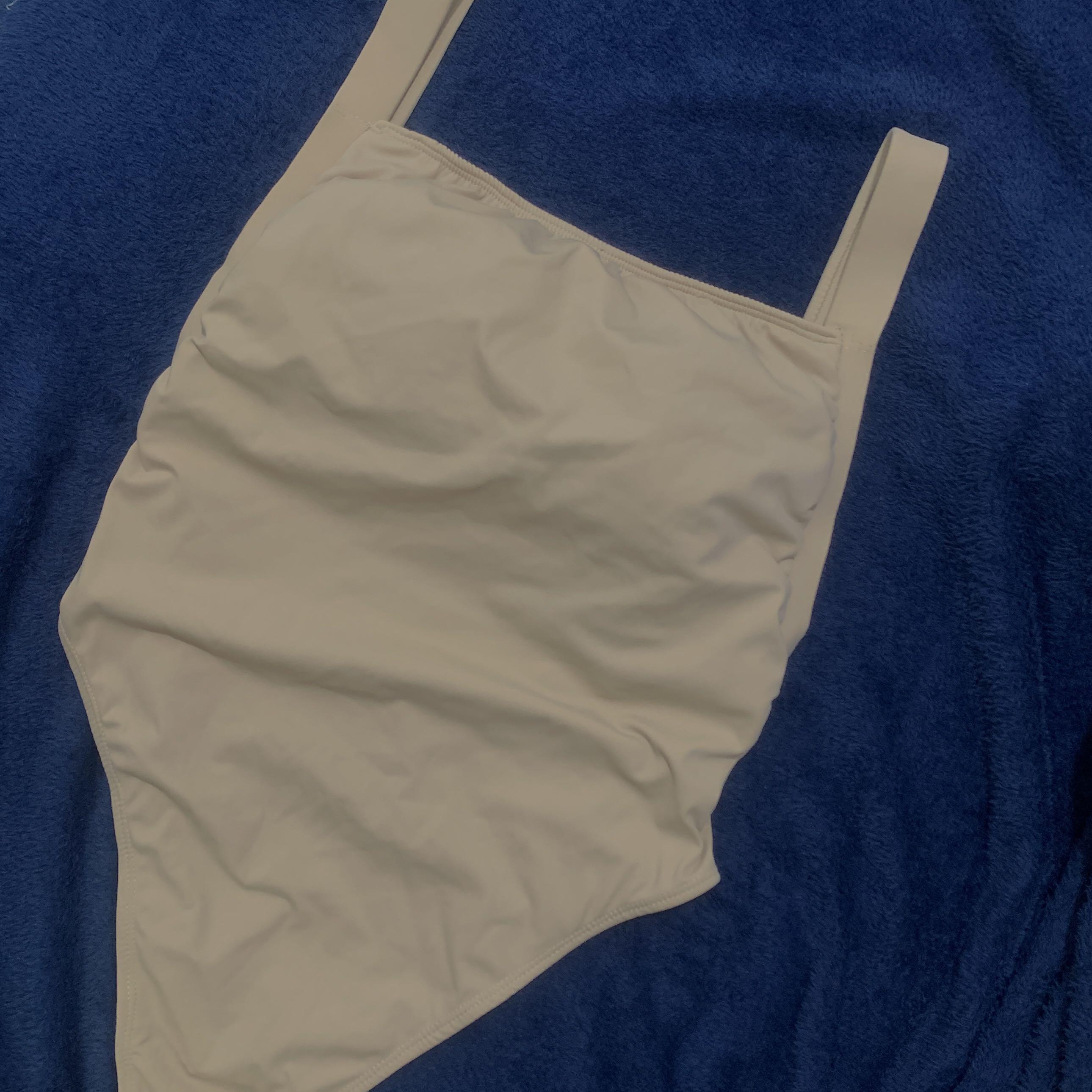 Sewlocal One piece high cut bikini (Nude), Women's Fashion, Swimwear