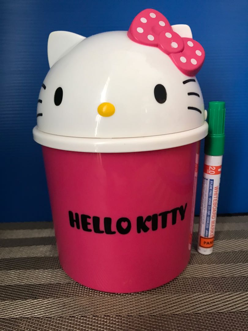 Original Hello Kitty wastebin, Hobbies & Toys, Toys & Games on Carousell