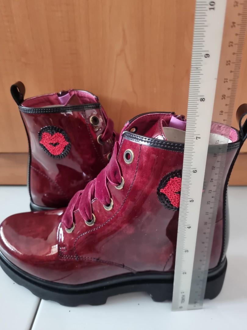 Girls maroon clearance boots