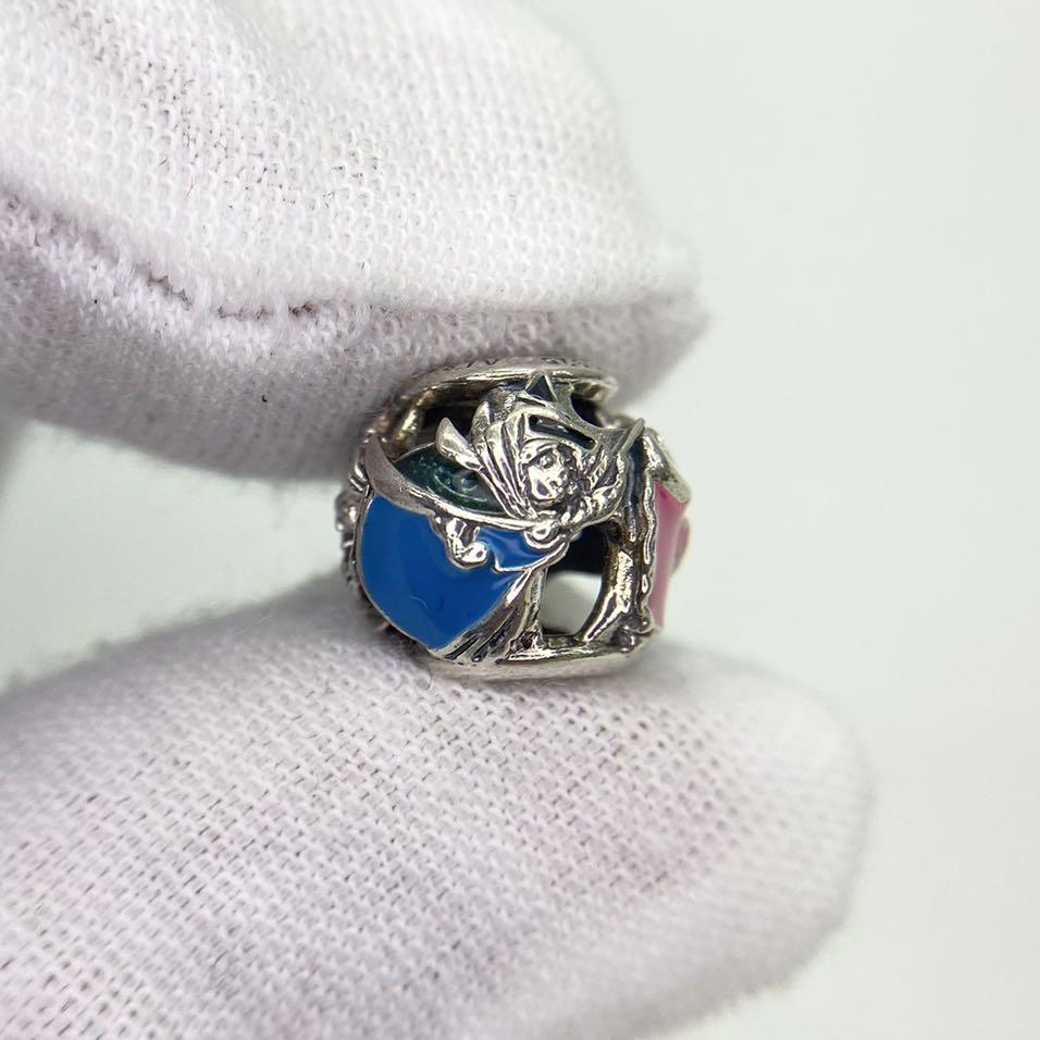 PANDORA FAIRY DISNEY BLUE PINK GREEN 