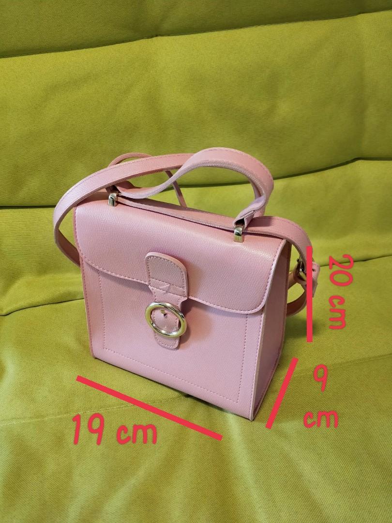 Miniso Soft Pink Purse with Shoulder Crossbody Strap Magnetic Closure 7.5  X 6