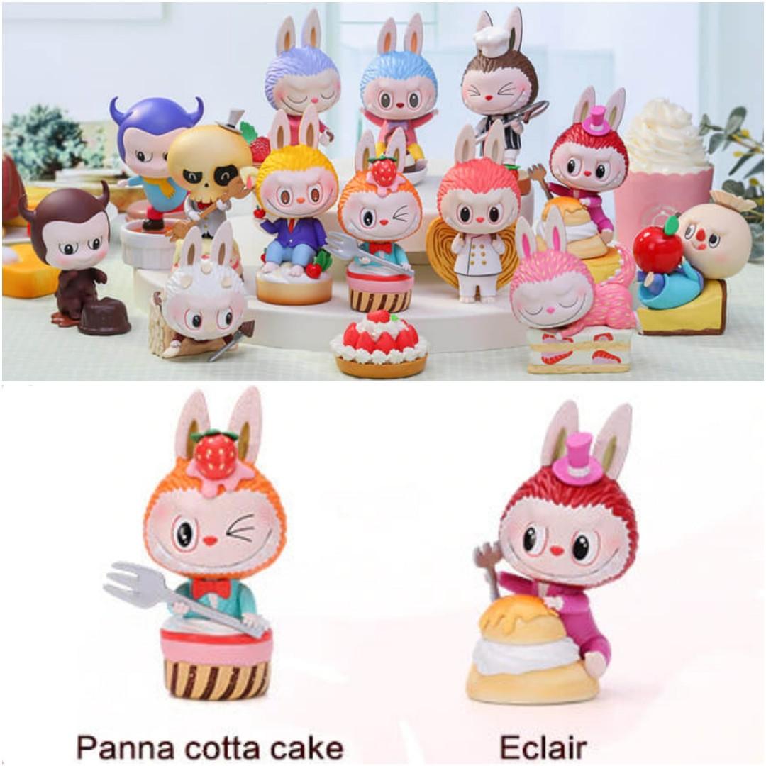 POPMART Labubu The Monsters Patisseries Panna Cotta Cake / Eclair