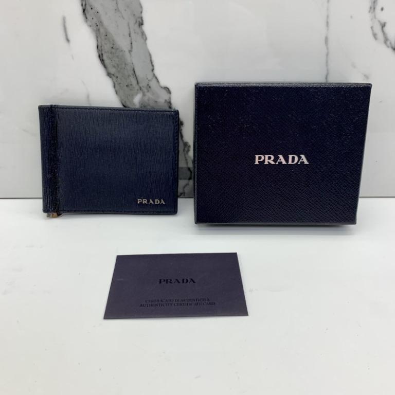 PRADA 2MN077 LEATHER MONEY CLIP 217027479 Men s Fashion Watches Accessories Wallets Card Holders on Carousell