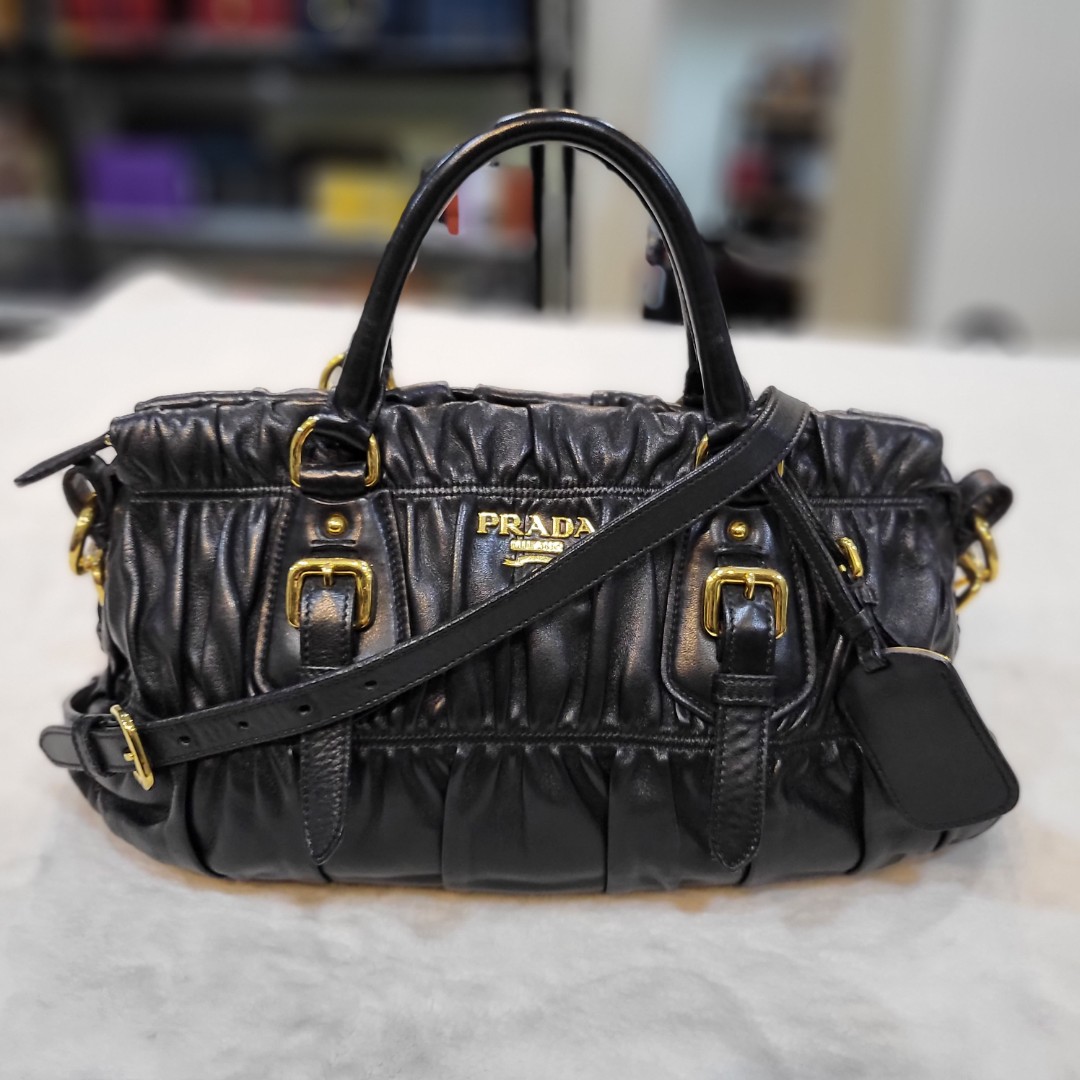 Prada Gaufre Matelasse Bag Luxury Bags Wallets on Carousell