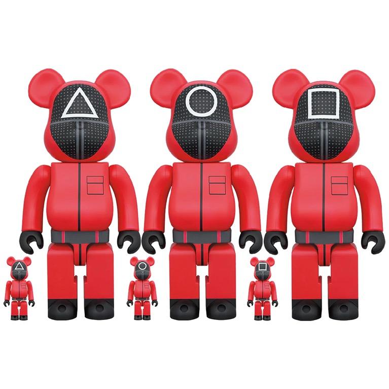 IN STOCK] Bearbrick Squid Game Guard Workers ○, Soldiers