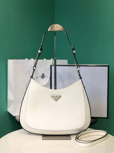 Shop Prada Cleo Brushed Leather Shoulder Bag