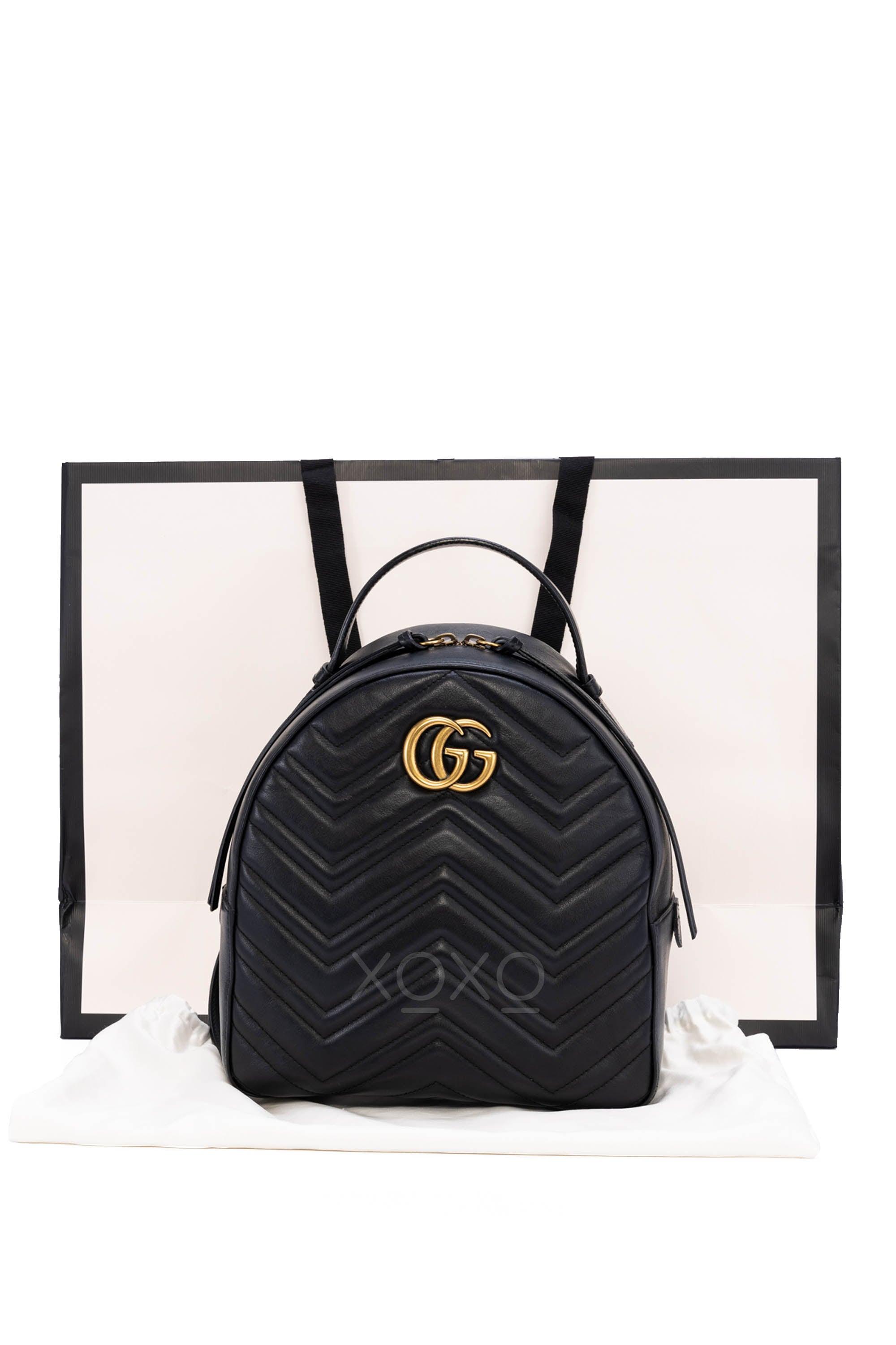 Gg marmont quilted best sale leather backpack