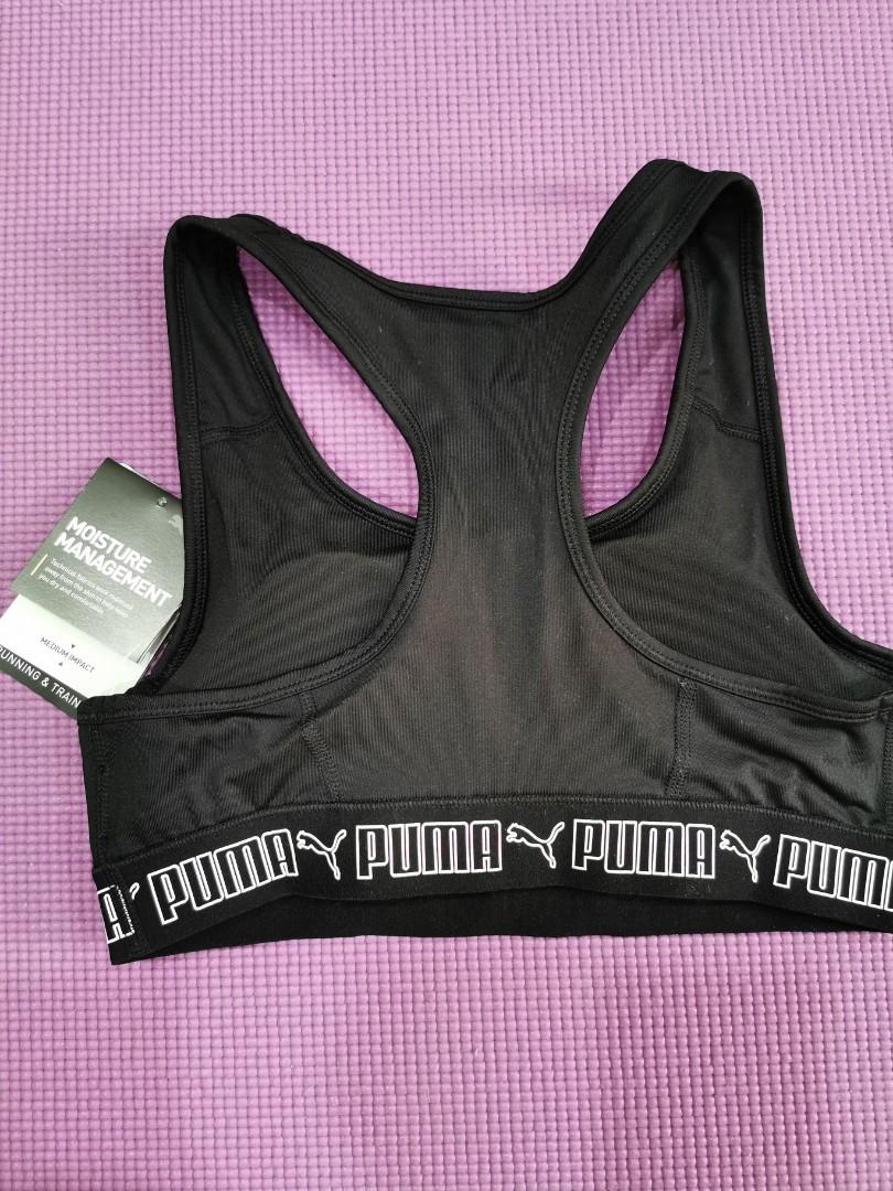 Puma Womens Grey Sports Bra Size Medium