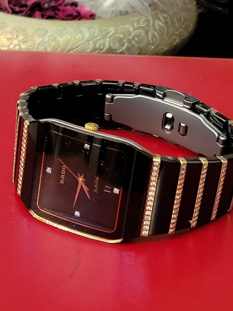 Rado Anatom 18 k gold and diamonds
