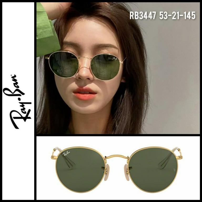Rayban Ray Ban korean asian japanese style gold golden Optical Frames spectacles specs glasses eyewear eyeglass rx3447v rb3447v 3447