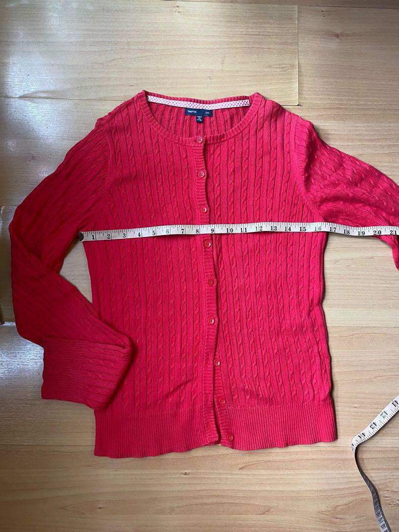 Gap top red cardigan