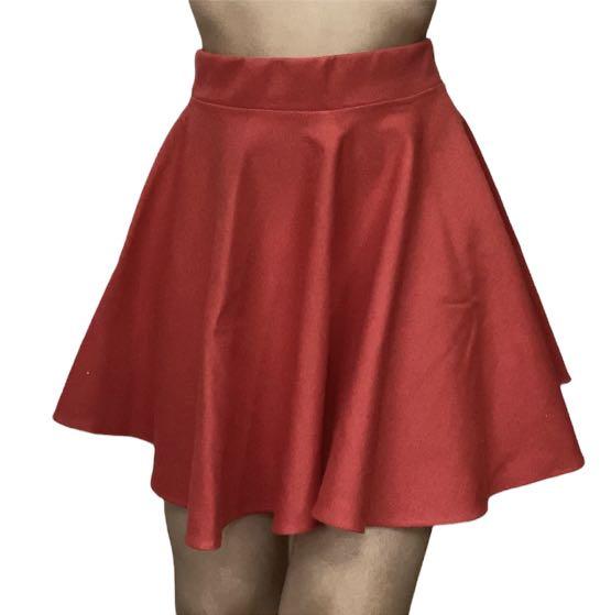 Cheap red skater skirt online