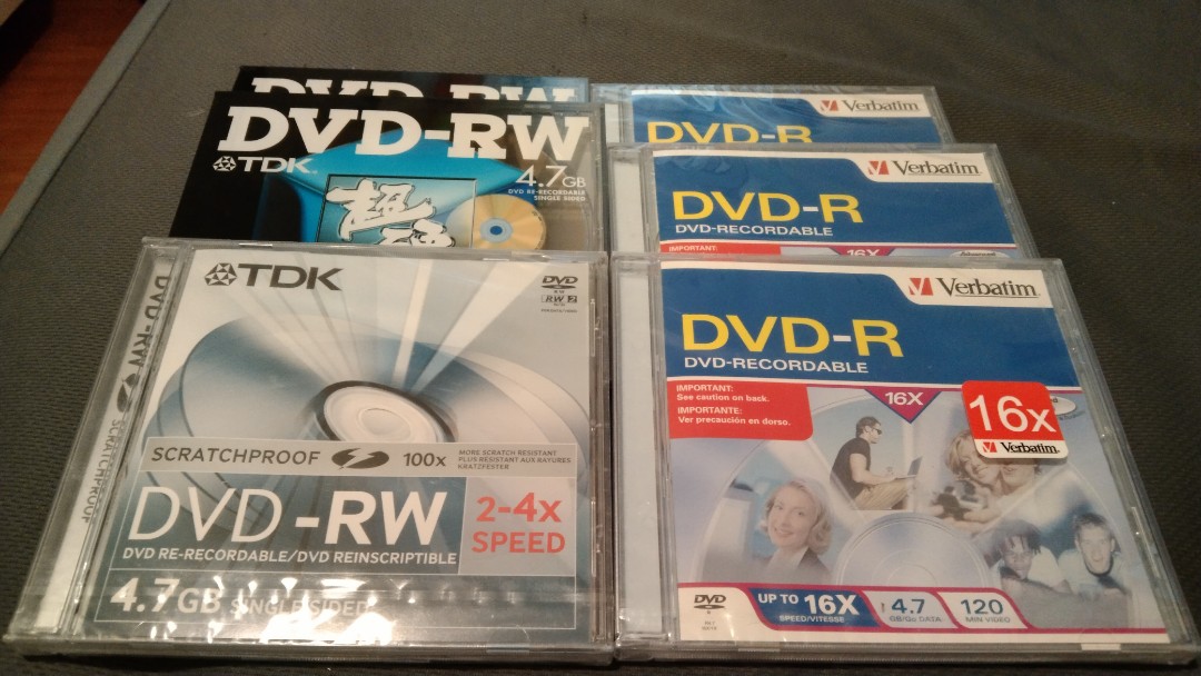 Rewritetable & writable DVD, 電腦＆科技, 電腦周邊及配件, 電腦周邊產品 on Carousell