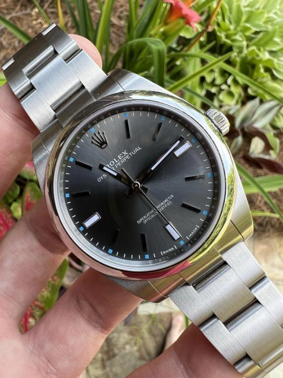 Rolex oyster hotsell 39 rhodium