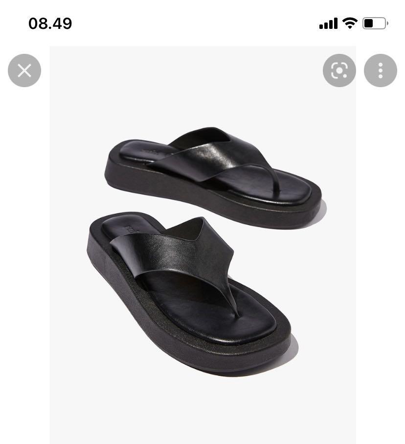 black platform wrap sandals