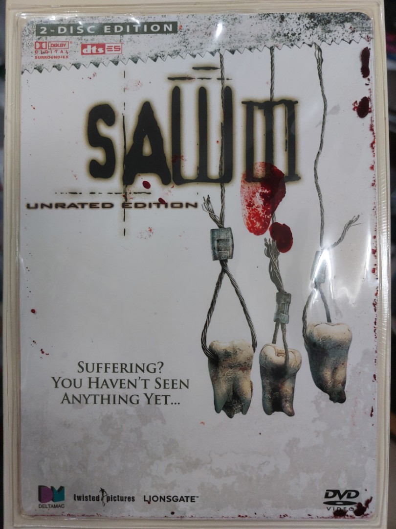 SAW III 奪魂鋸3 DVD UNRATED EDITION, 興趣及遊戲, 音樂、樂器