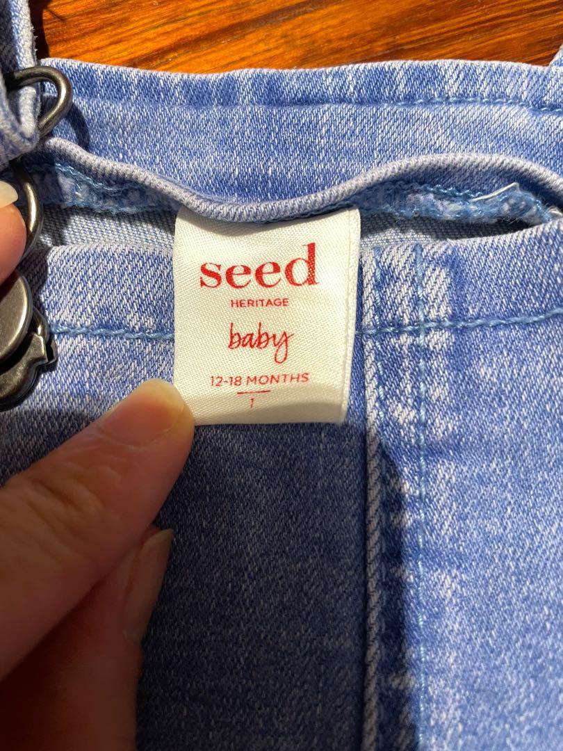 Seed baby denim overalls, Babies & Kids, Babies & Kids Fashion on Carousell