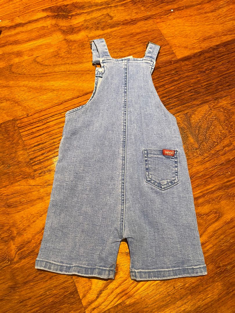 Seed baby denim overalls, Babies & Kids, Babies & Kids Fashion on Carousell